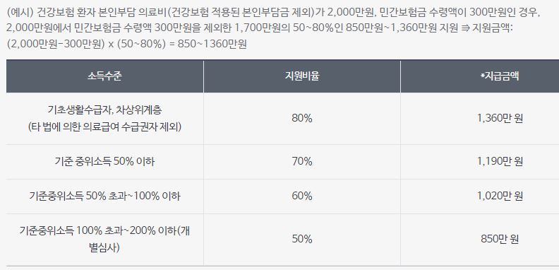 재난의료비 지원